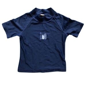 CIRCO baby short sleeved rash guard swim blue with surfboards